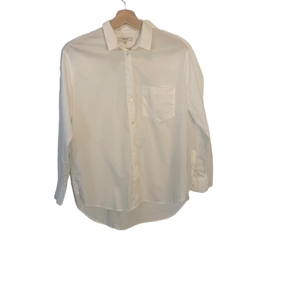 Madewell Tops - Madewell White Button Down Long Sleeve Top Womens Size Small